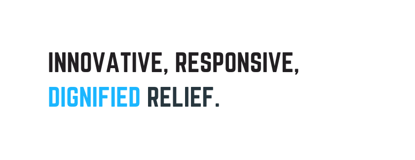 innovative responsive dignified relief